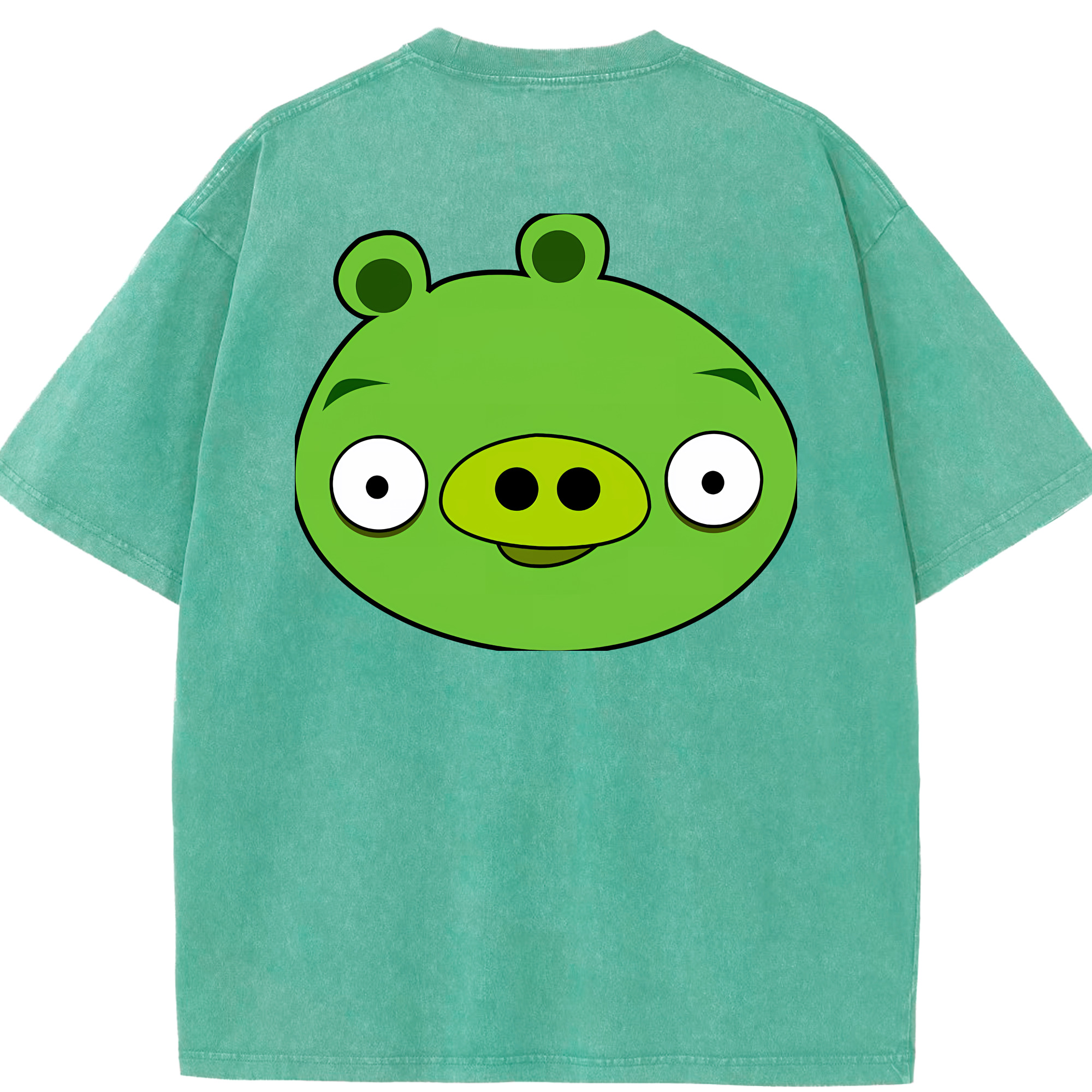 （画像用） Angry Birds アングリーバード 綿100% ヴィンテージ風 半袖Tシャツ（背面プリント）